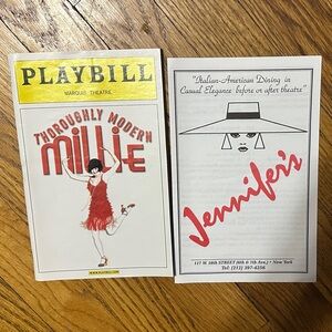 2002 Playbill and Resturant menu